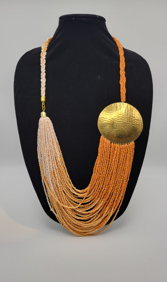 Brass n Beads Necklace