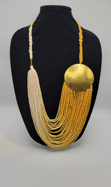 Brass n Beads Necklace